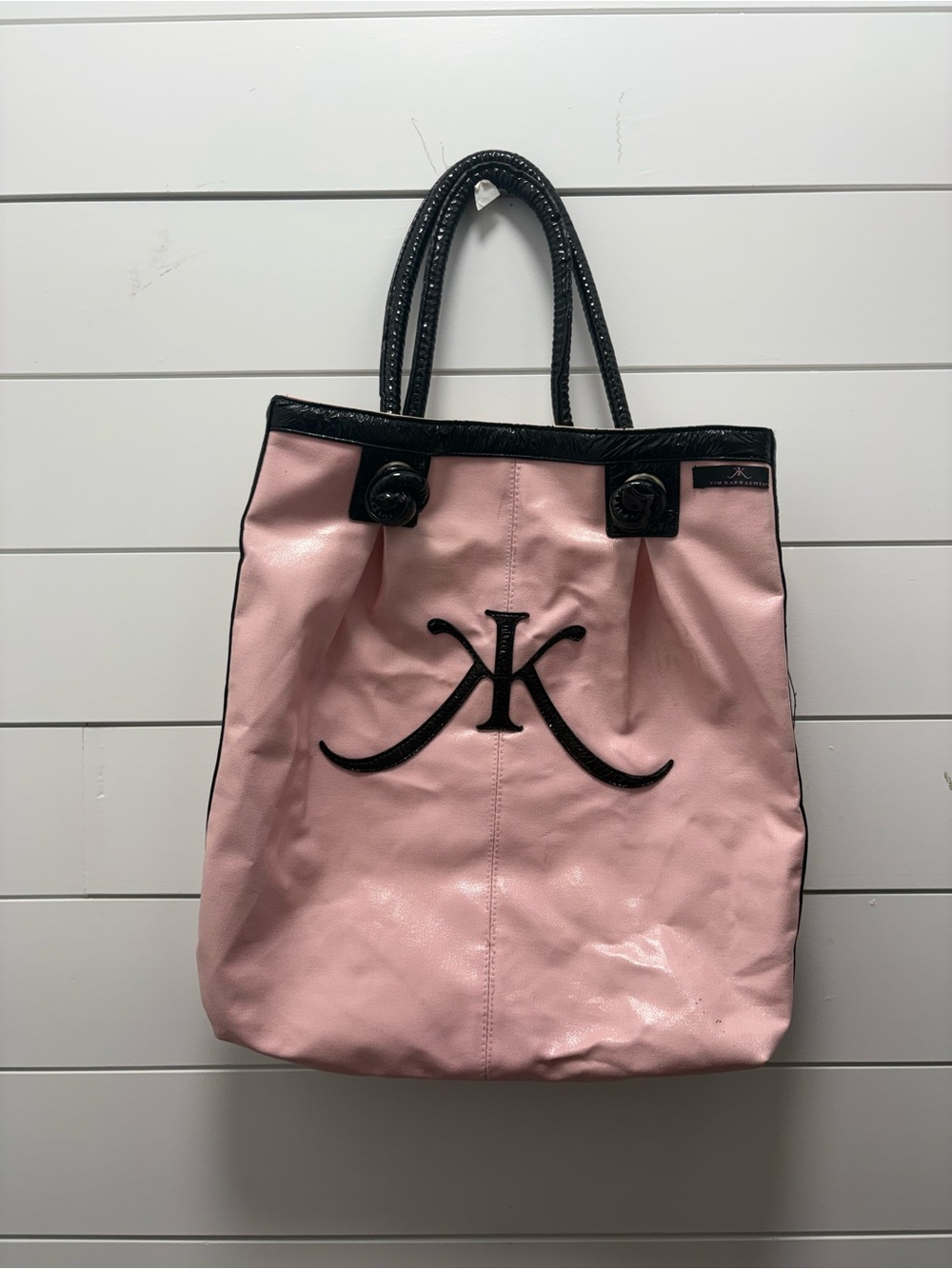 Kim Kardashian Pink Logo Tote Bag
